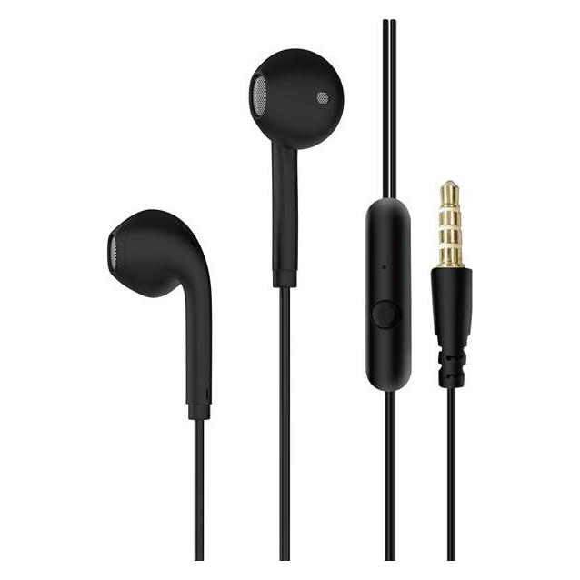S-Link Fülhallgató - SL-KU175 (3,5 Jack, mikrofon, fekete) (Kabelgebunden) (PERSLISL-KU175BK)