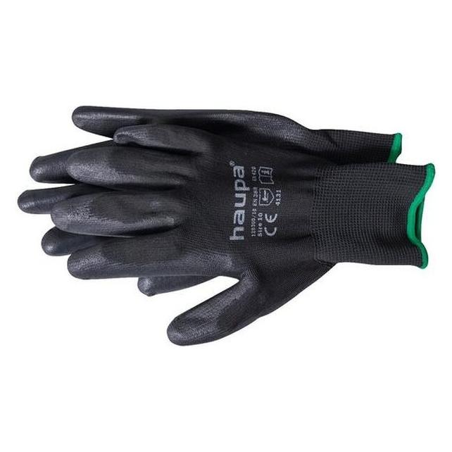 Haupa PU-TEXTIL-HANDSCHUH GR. 9 SW (120300/9 1 PAAR) (9) (120300/9-Haupa-)