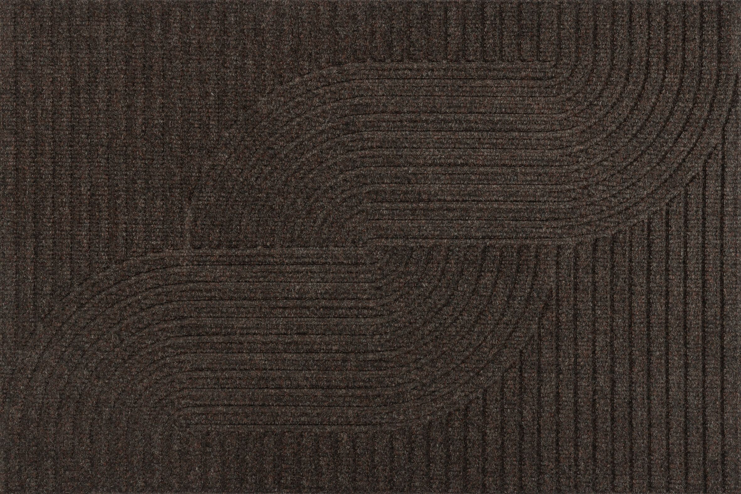 Fussmatte "Loop dark brown", braun, B:60cm H:8mm L:90cm, Obermaterial: 50% Polyester, 50% Polypropylen, WASH+DRY BY KLEEN-TEX, Teppiche, Fussmatte braun B : 60cm 1 Stk., 8mm, L: 90cm