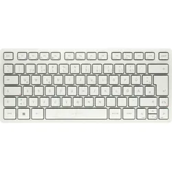 JK-7100DE-0 - Tastatur, Bluetooth, weiß, kompakt, DE