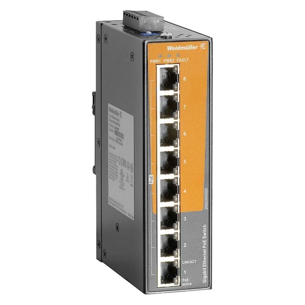 Weidmüller WEI IE-SW-EL08-8GTPOE Netzwerk Switch Ethernet - Switch - 1 Gbps (8 Ports) (2682400000)
