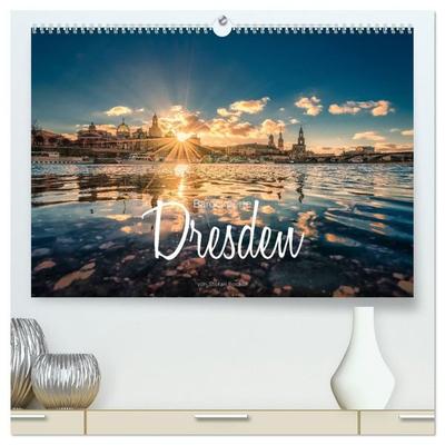 Barockperle Dresden (hochwertiger Premium Wandkalender 2027 DIN A2 quer), Kunstdruck in Hochglanz