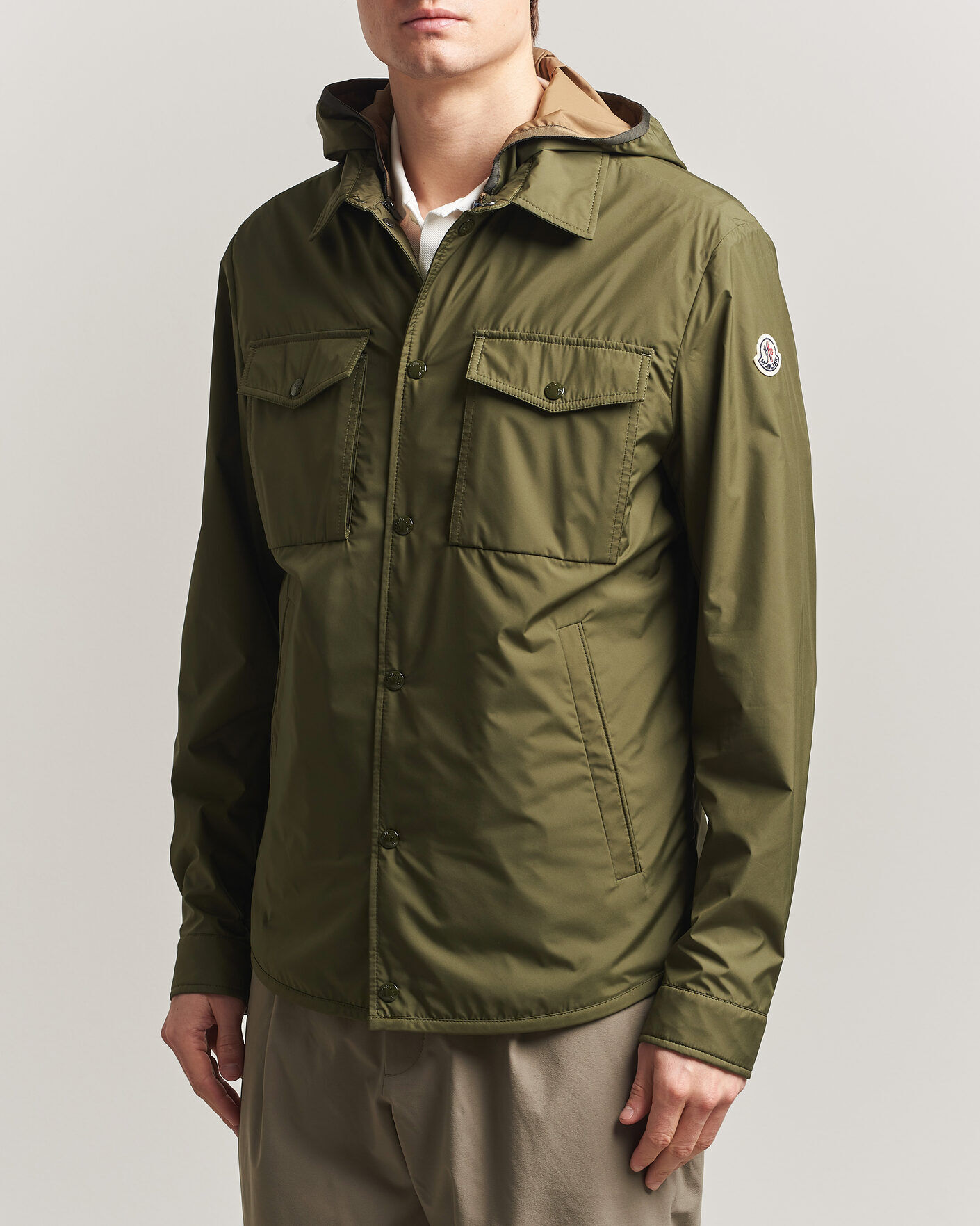 Moncler Chirano Shirt Jacket Military men L Grøn
