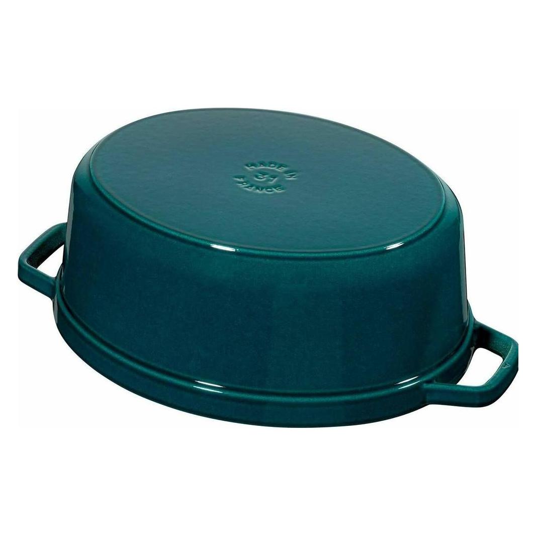 Staub Topf oval "La Mer" 6.7 lt., 33cm (Bräter + Schmortopf, Gusseisen, 33 x 15.50 cm) (40508-674-0)
