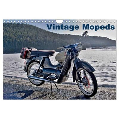 Vintage Mopeds (Wandkalender 2027 DIN A4 quer), CALVENDO Monatskalender