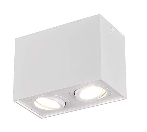 Trio Leuchten Biscuit Plafondlamp Wit Metaal GU10