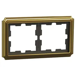 Merten D-Life Antik Rahmen, 2fach, 24k gold