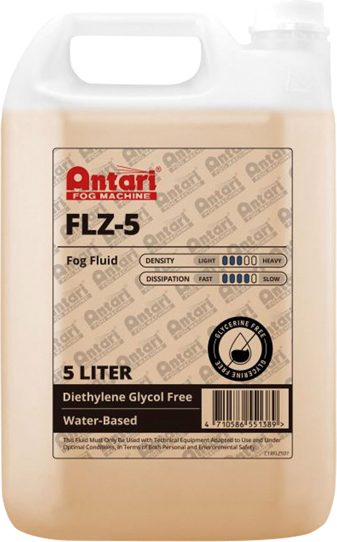 Antari Flz-5 Nebelflüssigkeit 5 Liter – Mittlere Dichte