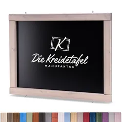 Die Kreidetafel Manufaktur Kreidetafel mit Holzrahmen / Taupe 120x60cm