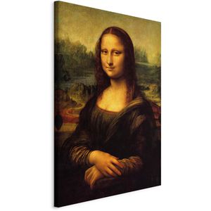 Artgeist Wandbild L. da Vinci - Mona Lisa, Leinwand, Hochformat, 60x90cm