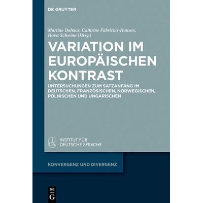 Variation im europäischen Kontrast, Gebundene Ausgabe von , De Gruyter Oldenbourg, 978-3-11-044347-9