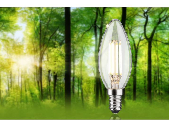 Ampoule LED Bougie Ø 3cm Transparent