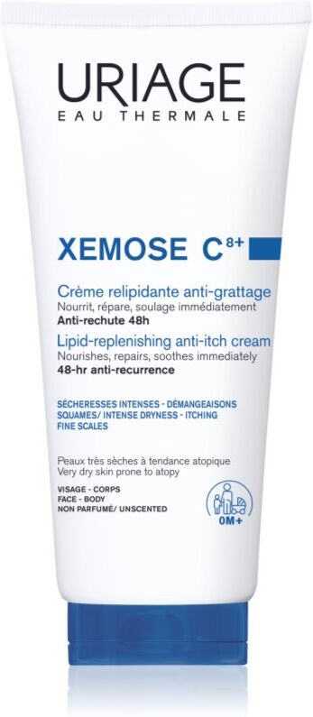 Uriage Xemose C8+ Lipid-Replenishing Anti-Irritation Cream fettende beruhigende Creme für sehr trockene, empfindliche und atopische Haut 200 ml