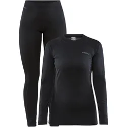 Craft, Damen, Funktionsshirt, Core Warm Baselayer Set Damen (M), Schwarz