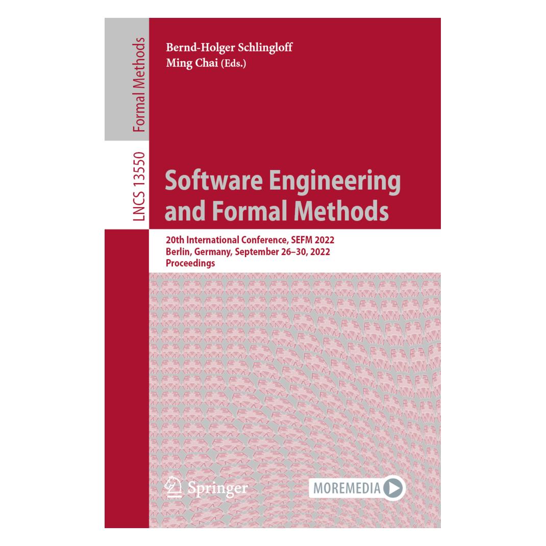 Springer Software Engineering and Formal Methods (Englisch, Softcover, Bernd-Holger Schlingloff, Ming Chai) (56884978)