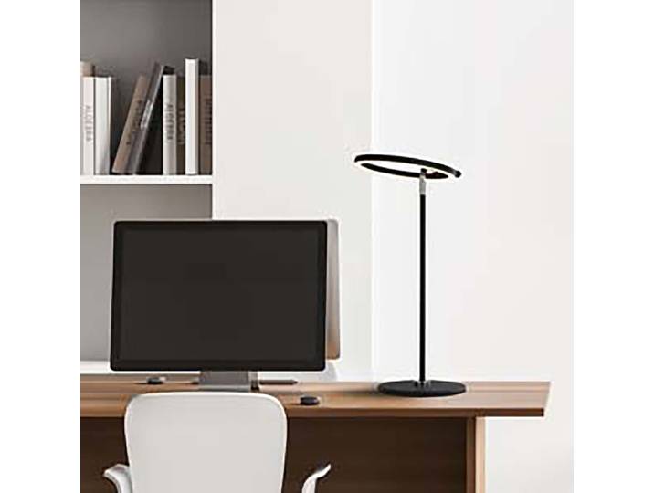 LED-Tischleuchte 20 x 49 x 28cm Schwarz Stahl, lackiert Acrylglas LED LED-Platine