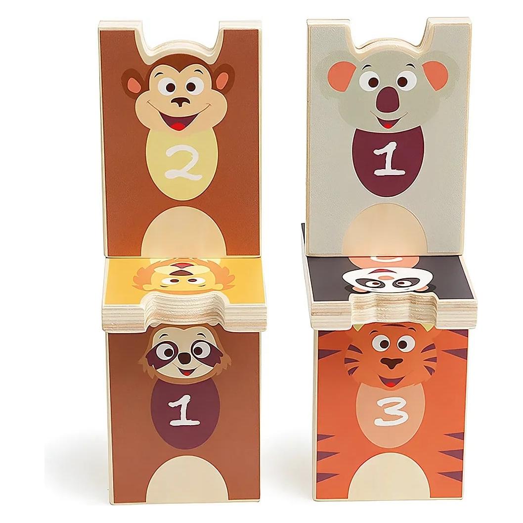 Scratch 2in1 Stapeln und Kegeln Tiere (1 - 10 Spieler) (6182553)