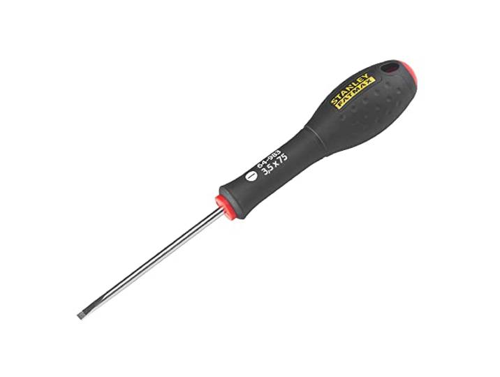 Stanley 0-64-983 Fat Max schroevendraaier parallel 3.5X75Mm-Zwart/Rood