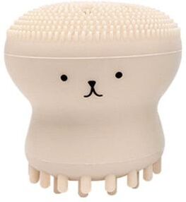 Useful Little Things Manual Silicone Facial Cleansing Brush And Exfoliator Pore Cleaner khaki