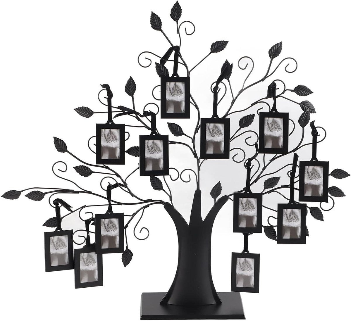 Fotolijst Familieboom - Stamboom Decoratie voor 12 Foto's - Zwart
