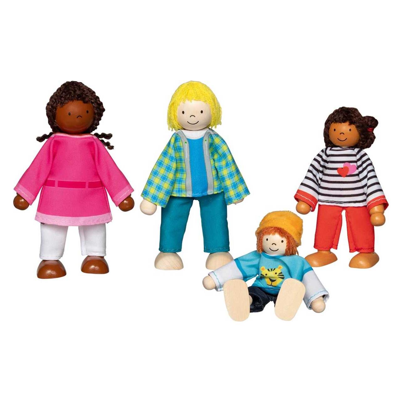 Goki Biegepuppen Interkulturelle Familie (51463)