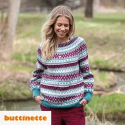 Strickanleitung – Jacquardpullover aus Woll Butt Inessa
