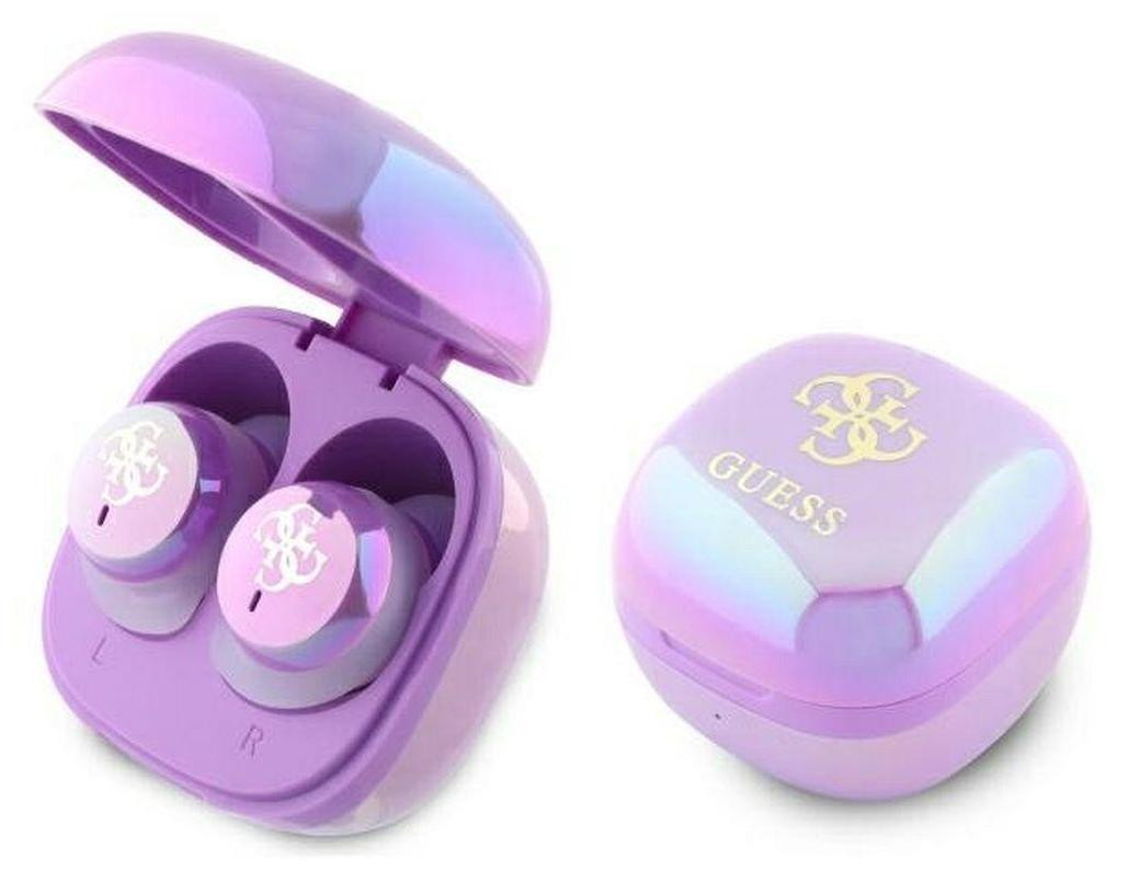 Guess Bluetooth-hoofdtelefoon GUTWSJ144ESU met oplaadstation - Paars/iriserend