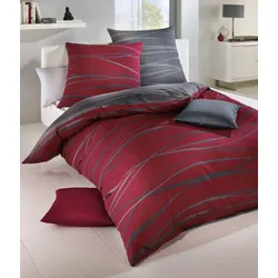 kaeppel Bettwäsche Satin Motion rubin 135x200 cm + 80x80 cm