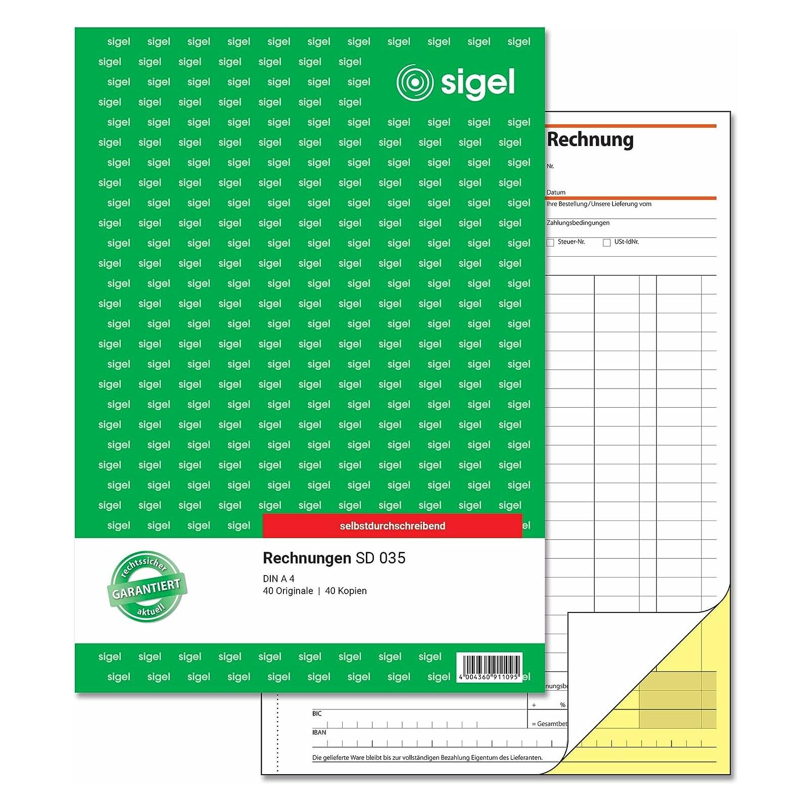 Sigel Rechnungen (80x) (SD035)