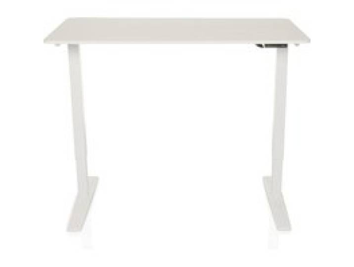 HJH OFFICE Bureau assise-debout électrique réglable en hauteur STAND BASIC (blanc)