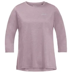 Jack Wolfskin Damen Crosstrail 3/4 Shirt - XL - wild blossom