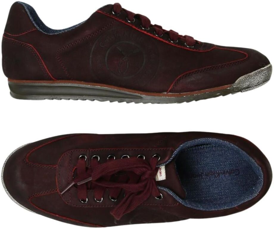 Calvin Klein Jeans Herren Sneaker, Bordeaux, Gr. EU 41, Leder - Second Hand