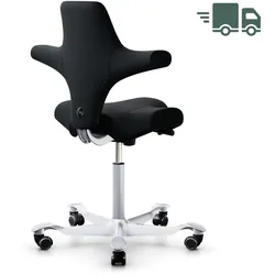 HAG CAPISCO 8106 | Wollstoff Select schwarz | Gestell silber