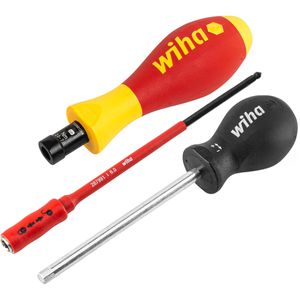 Wiha Schraubendreher TorqueVario-S electric, 2872, 26627, Set, Elektro VDE, Drehmoment 2,0 - 7,0 Nm, 3-teilig
