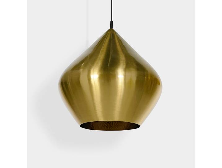 Beat Stout LED Pendelleuchte Brushed Brass - Tom Dixon - Wohnzimmer - Design - Messing - Einflammig