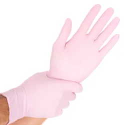 HYGOSTAR Nitrilhandschuhe Rosa puderfrei Safe Light L 100 Stück