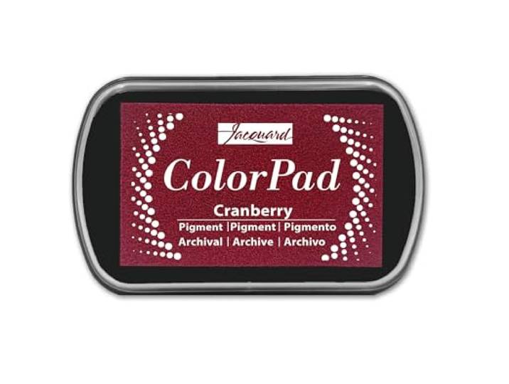 Jacquard inktkussen Cranberry - pigment inkt voor knutselen en stempelen