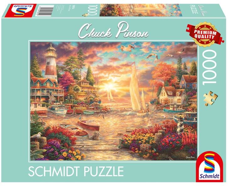 Puzzle 1000 pcs Matin calme sur le lac - Schmidt