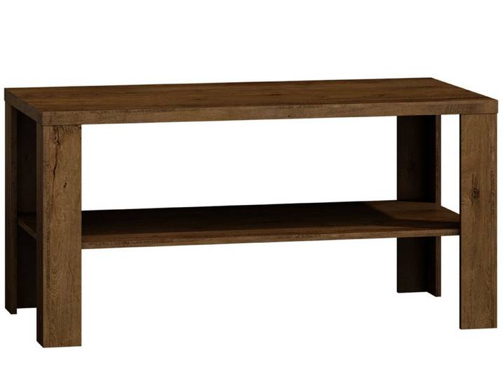 KONSIMO® Couchtisch VETIS Wohnzimmertisch, mit Einlegeböde, vintage