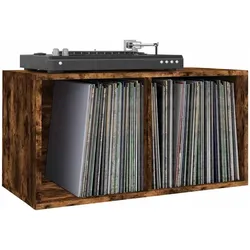 vidaXL Raponetta (Platten), CD- & Schallplatten Aufbewahrung, Braun
