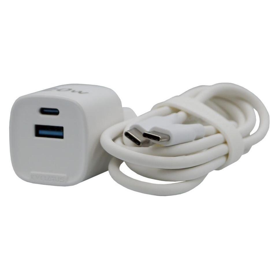 Evelatus FusionChage Wall Charger Bundle RLC-542 CC USB-C to USB-C silicone cable (EVELATUS)