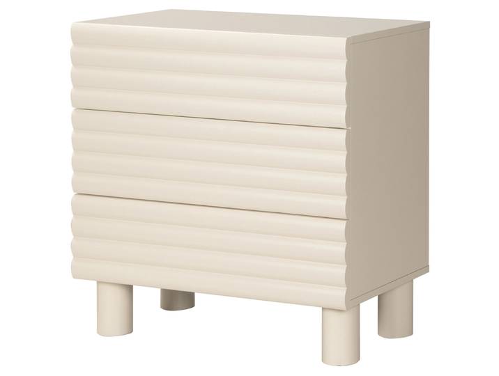 Commode LUOBA 80 x 80 x 42cm Beige/Cachemire