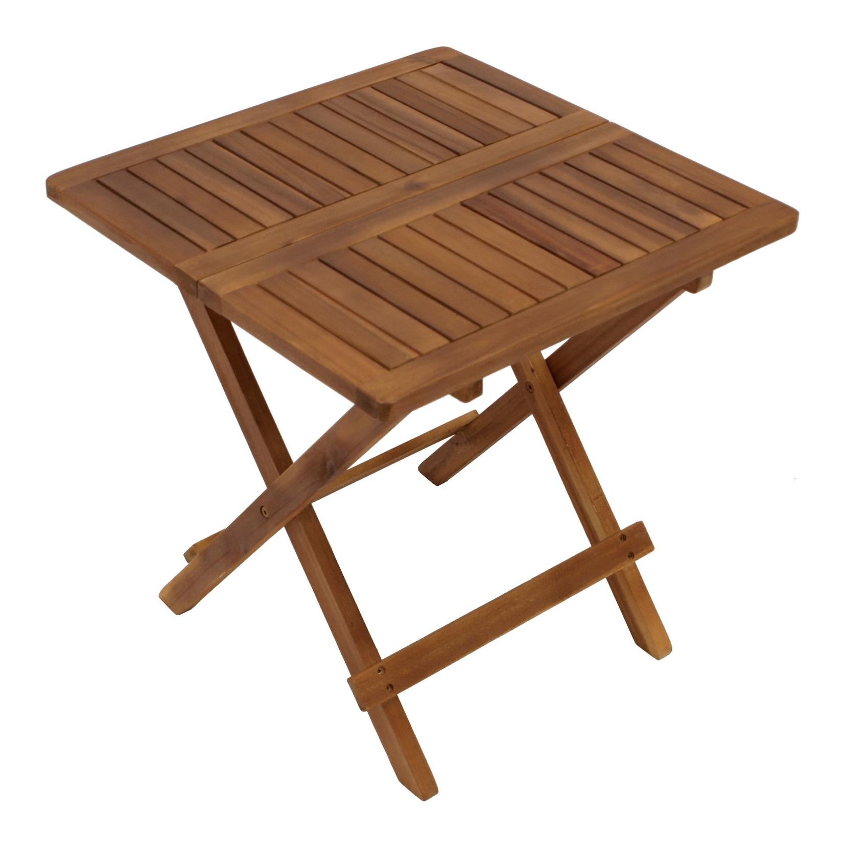 Klapp - Beistelltisch FLORENCIA 50x50cm, Akazienholz geölt
