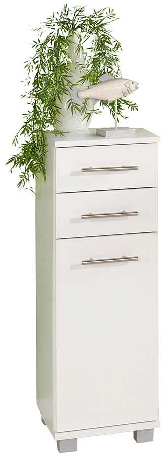 Pharao24.de Weißer Seitenschrank für Bad modern