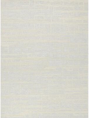 Exquisite Rugs Park City hand-tufted New Zealand Wool Silver/Ivory Area Rug
