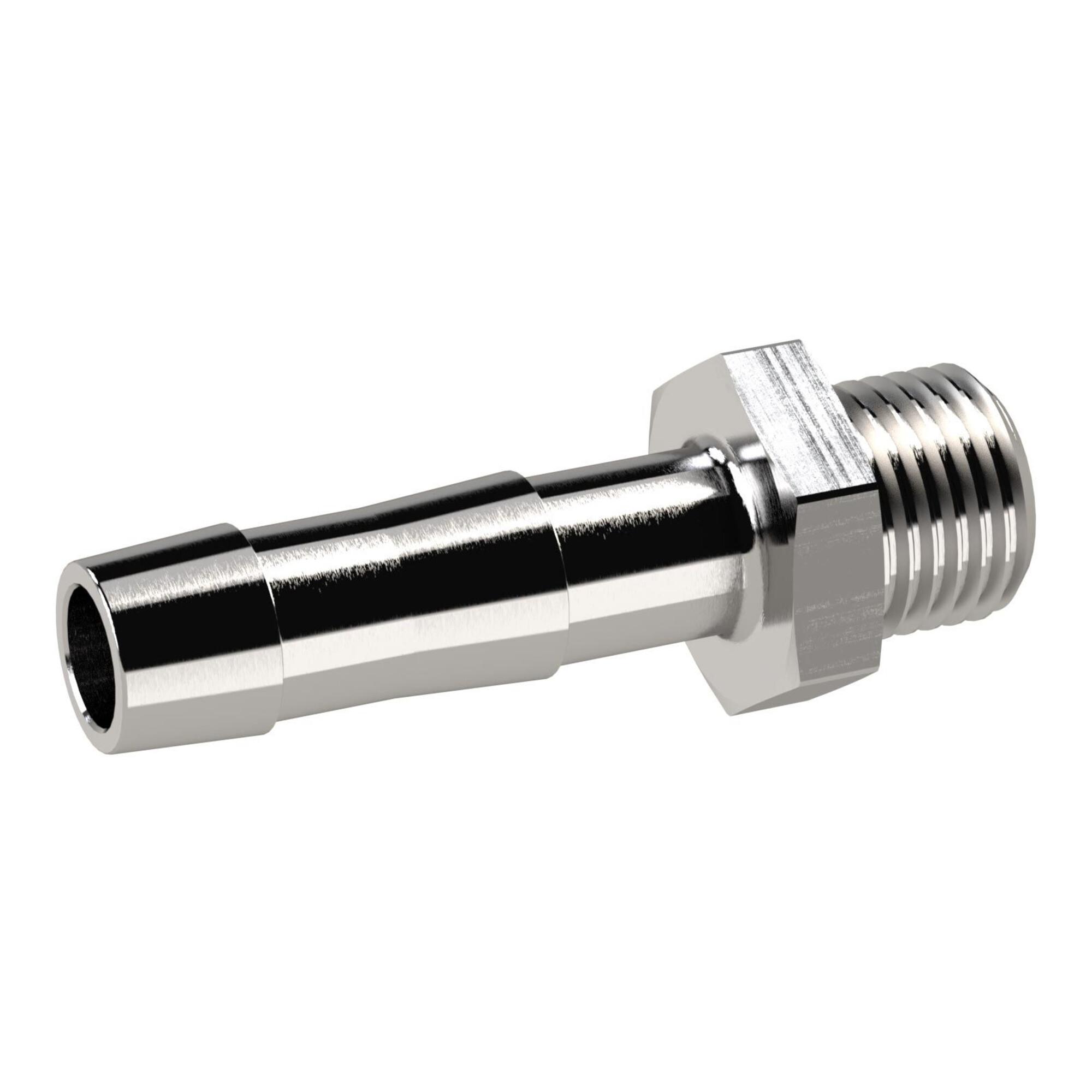 Riegler Einschraubschlauchtülle, M5 a., für Schlauch LW 6, ES 1.4571 (N239.00-ES1)