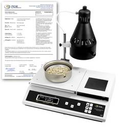 PCE Instruments Feuchtebestimmerwaage PCE-UX 3011-ICA inkl. ISO-Zertifikat 220g 180 °C GLP-Datenverwaltung
