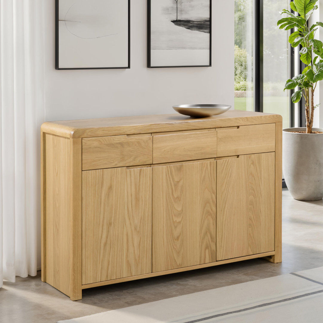 Gracie Oaks Bruner 130cm Sideboard Oak 85cm H X 130cm W X 40cm D