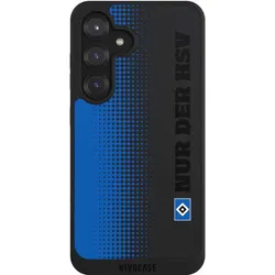 Nivocase Handyhülle für Samsung Galaxy S25 Hülle NIVOpure Case Schwarz HSV Logo transparent (Samsung Galaxy S25), Smartphone Hülle, Schwarz, Transparent