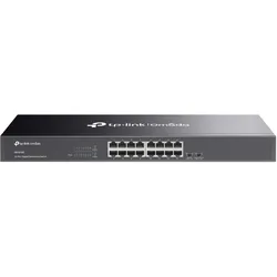 TP-Link OMADA 16-PORT GIGABIT SWITCH PORT: 16X GIGABIT RJ45 PORTS SPE (16 Ports), Netzwerk Switch, Schwarz
